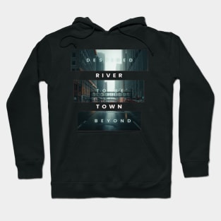 Cityscape design with typography Hoodie